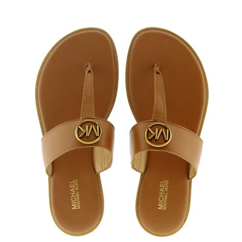 michael kors lillie thong sandals|michael kors genuine leather sandals.